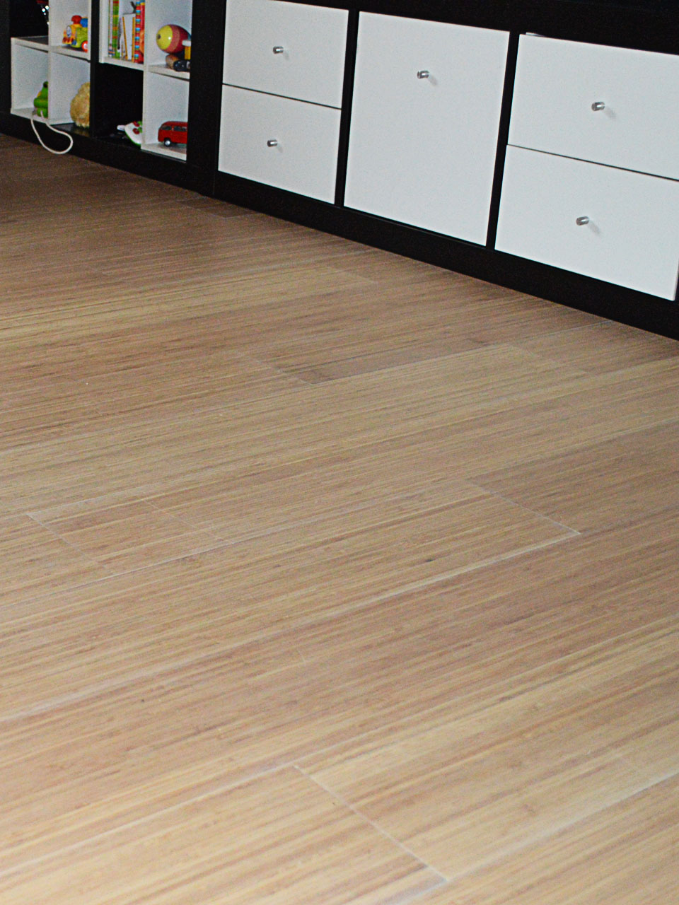 MF vertical blanc soie parquet en bambou, huilés