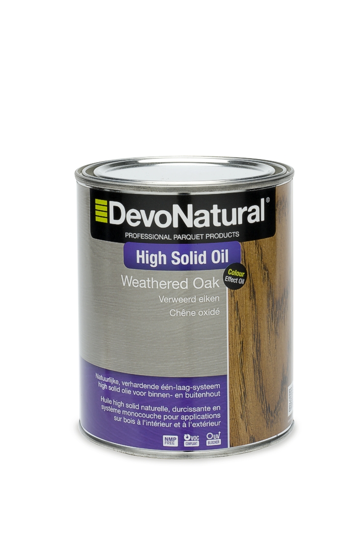 DevoNatural® High Solid Oil - Verweerde eik (100 mL)